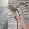 Concealed shower set Guangzhou Stainless Upc Tub Faucet 1 Handle Single Handle Dual Head Brass Gold Hot Cold Shower and Bath Faucet Set Factory